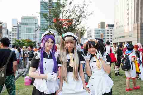 Participants en costumes au World Cosplay Summit à Nagoya, Japon