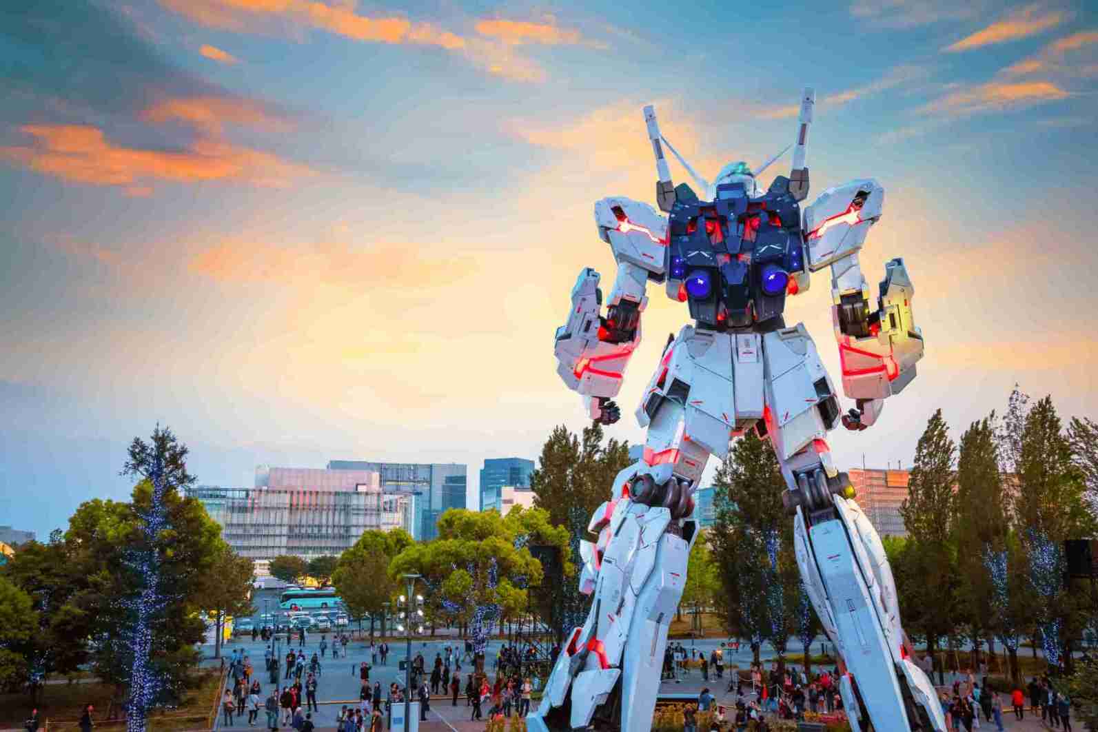 Statue Gundam grandeur nature au Japon
