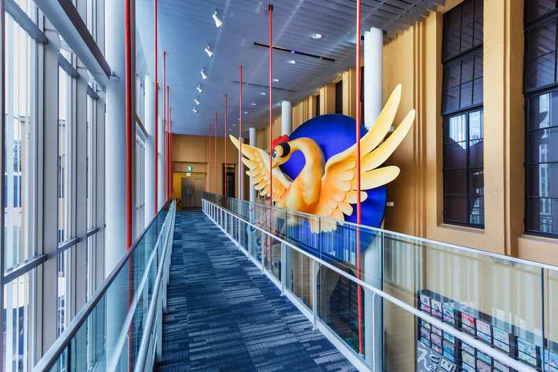 Intérieur du musée international du manga à Kyoto