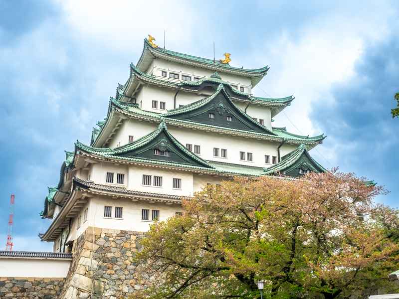 Château de Nagoya avec kinshachi dorés