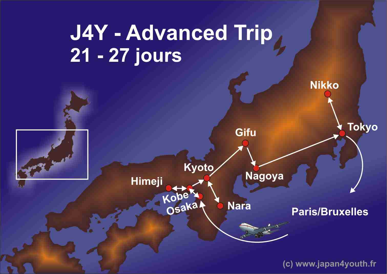 21/27-Tage Voyage Route